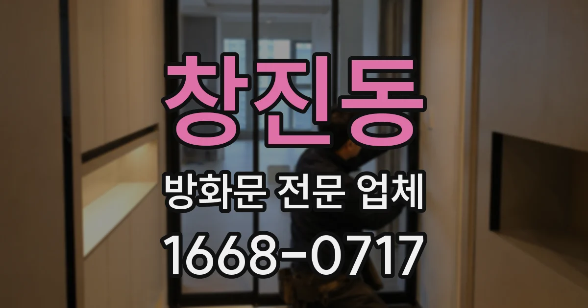 창진동 방화문 전문 업체
