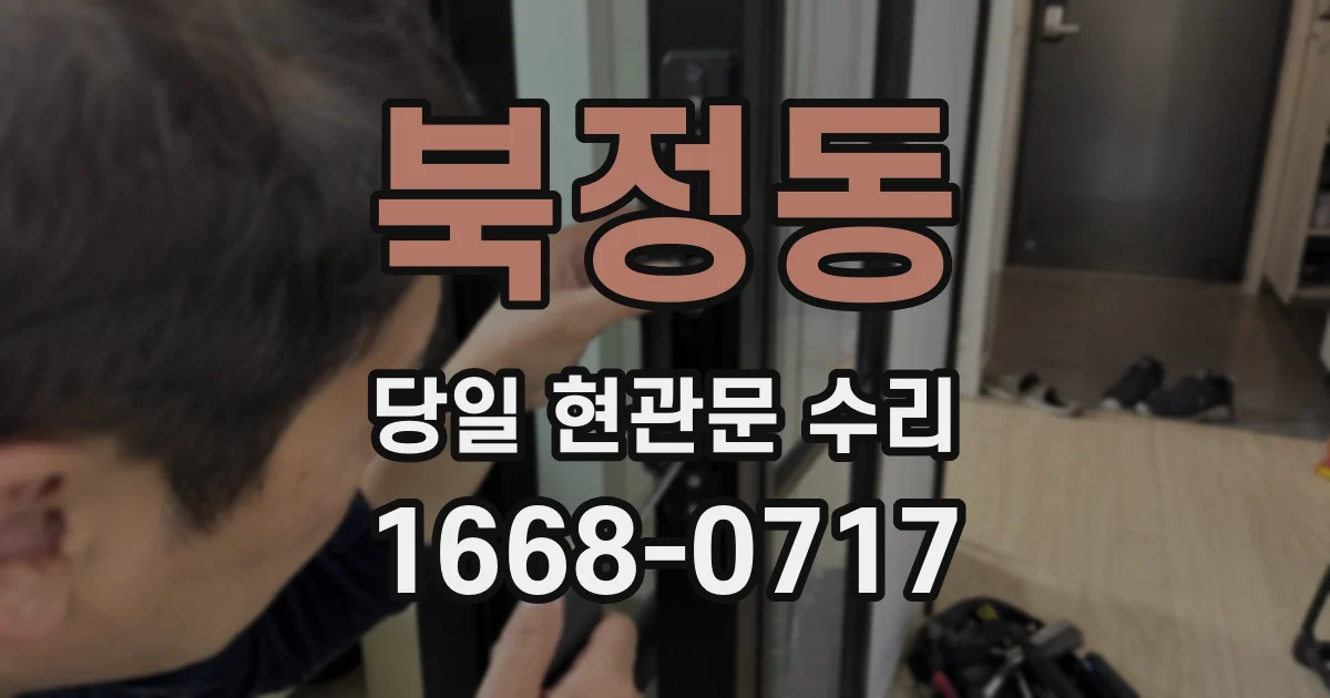 북정동 당일 현관문 수리