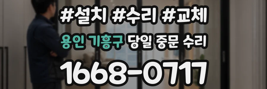 용인 기흥구 당일 중문 수리