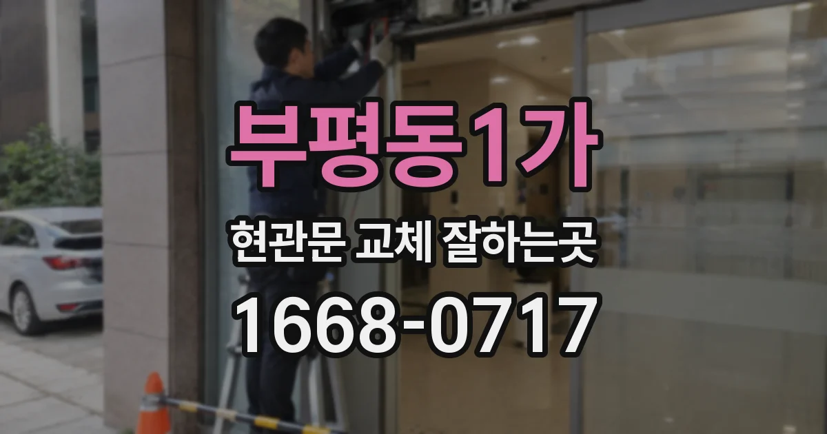 부평동1가 현관문 교체 잘하는곳