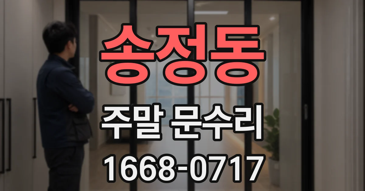 송정동 주말 문수리