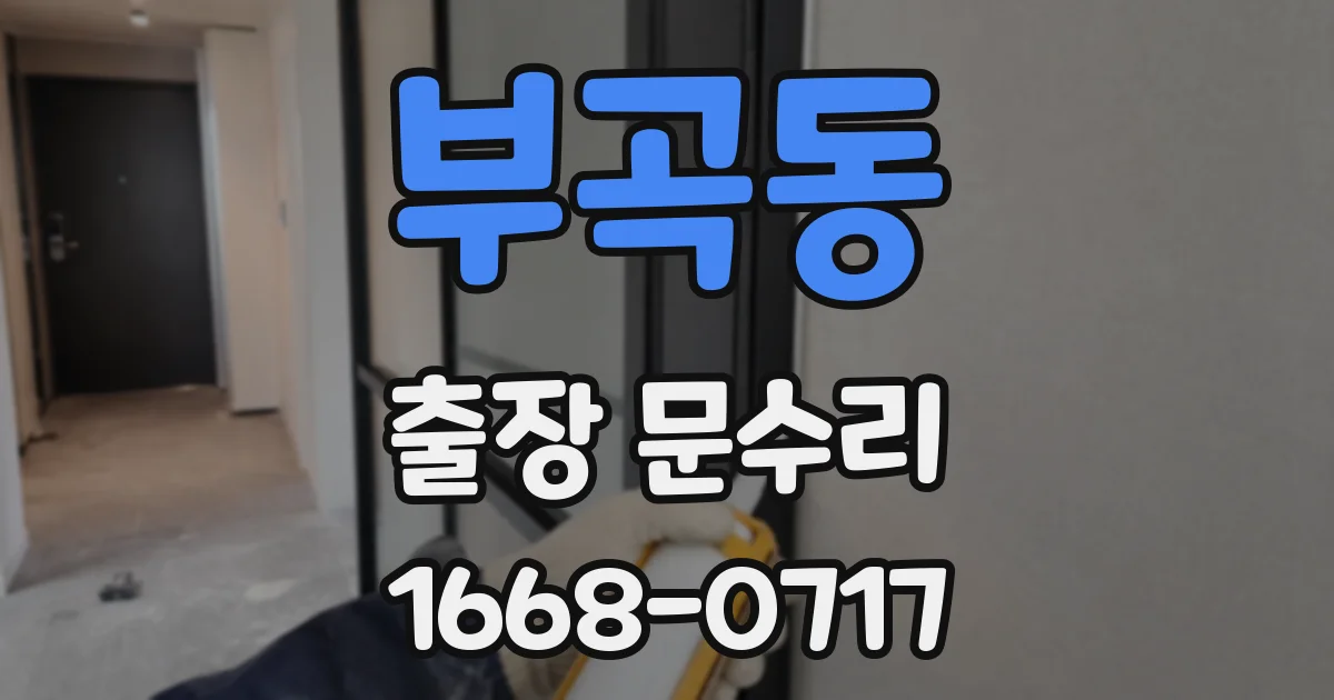 부곡동 출장 문수리