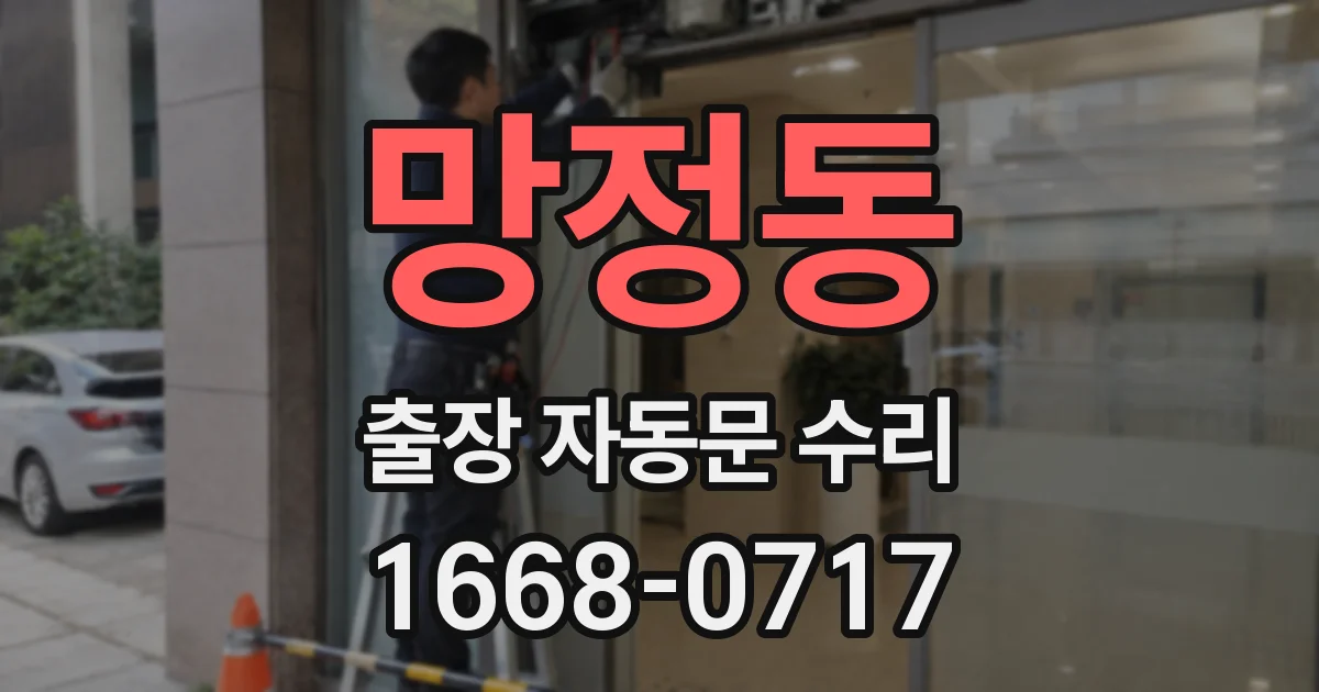 망정동 출장 자동문 수리