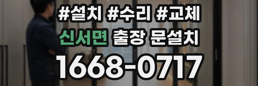 신서면 출장 문설치