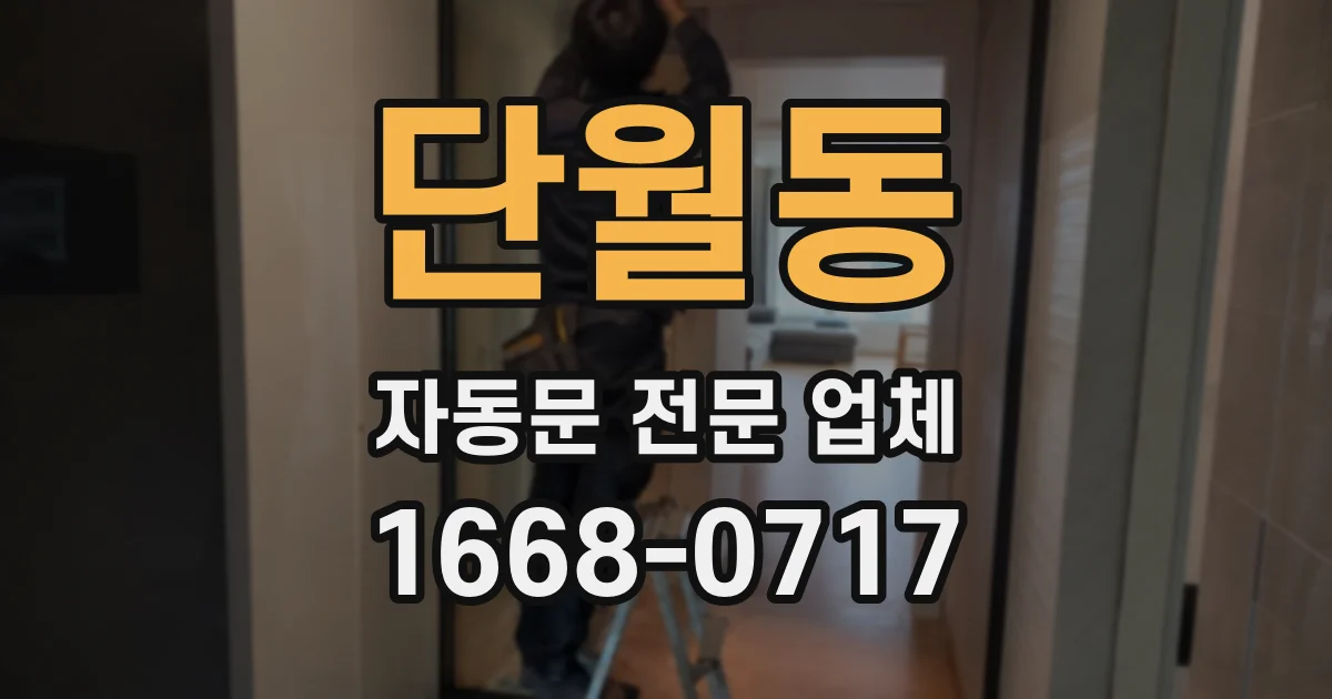 단월동 자동문 전문 업체