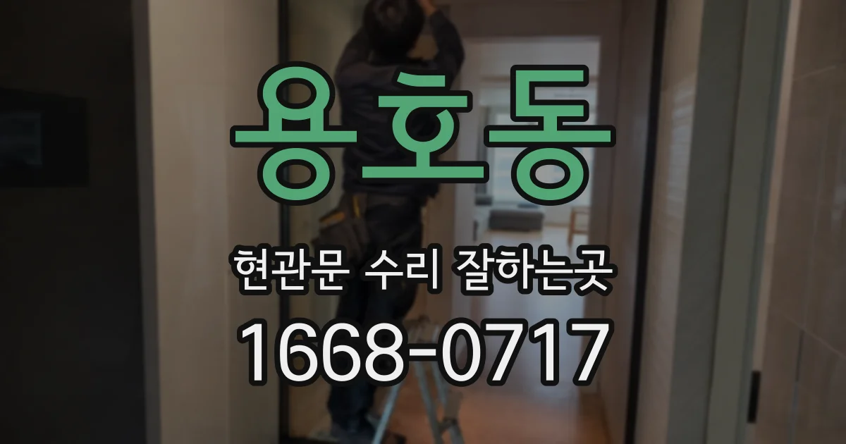 용호동 현관문 수리 잘하는곳