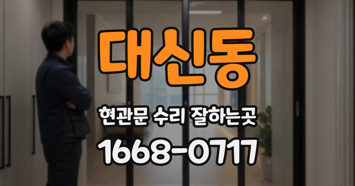 대신동 현관문 수리 잘하는곳