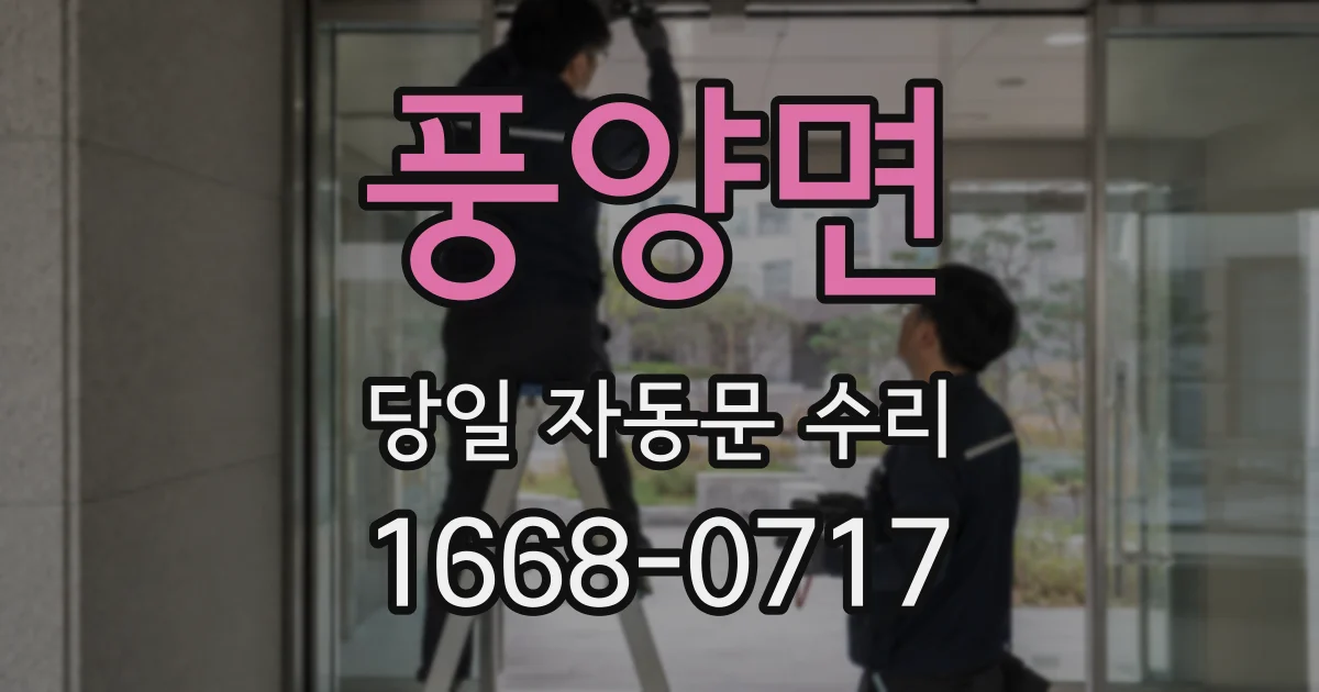 풍양면 당일 자동문 수리