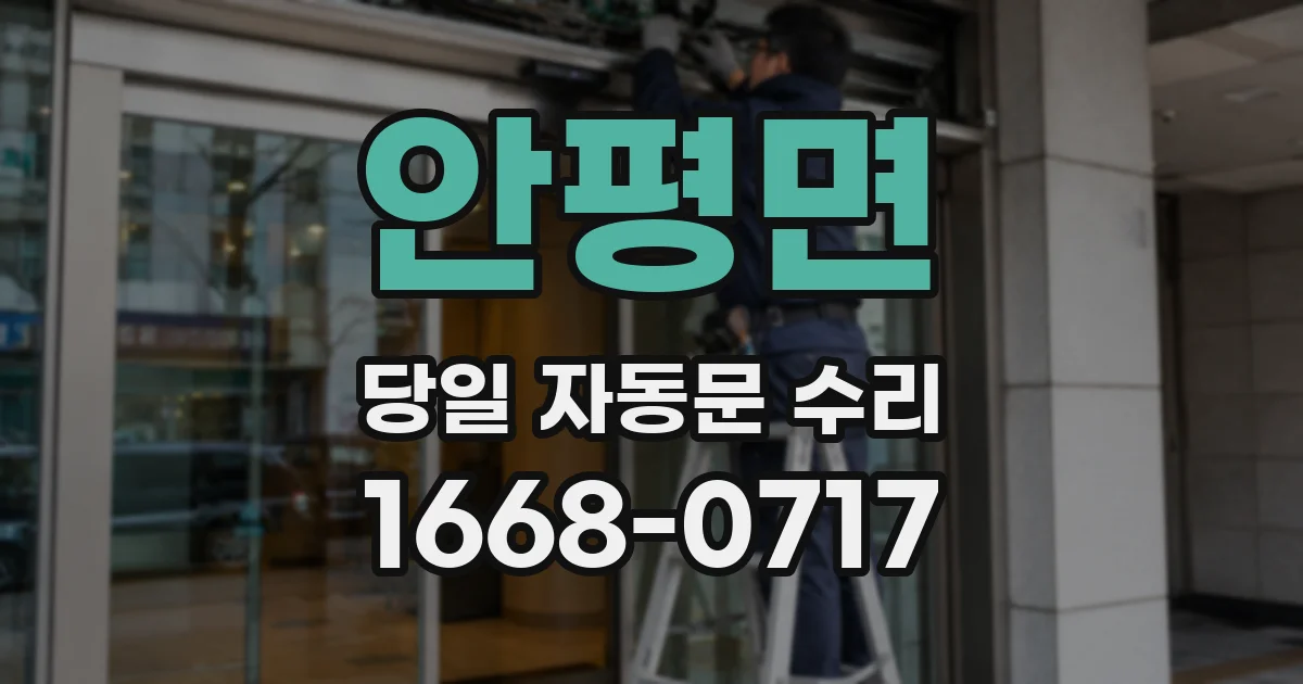 안평면 당일 자동문 수리