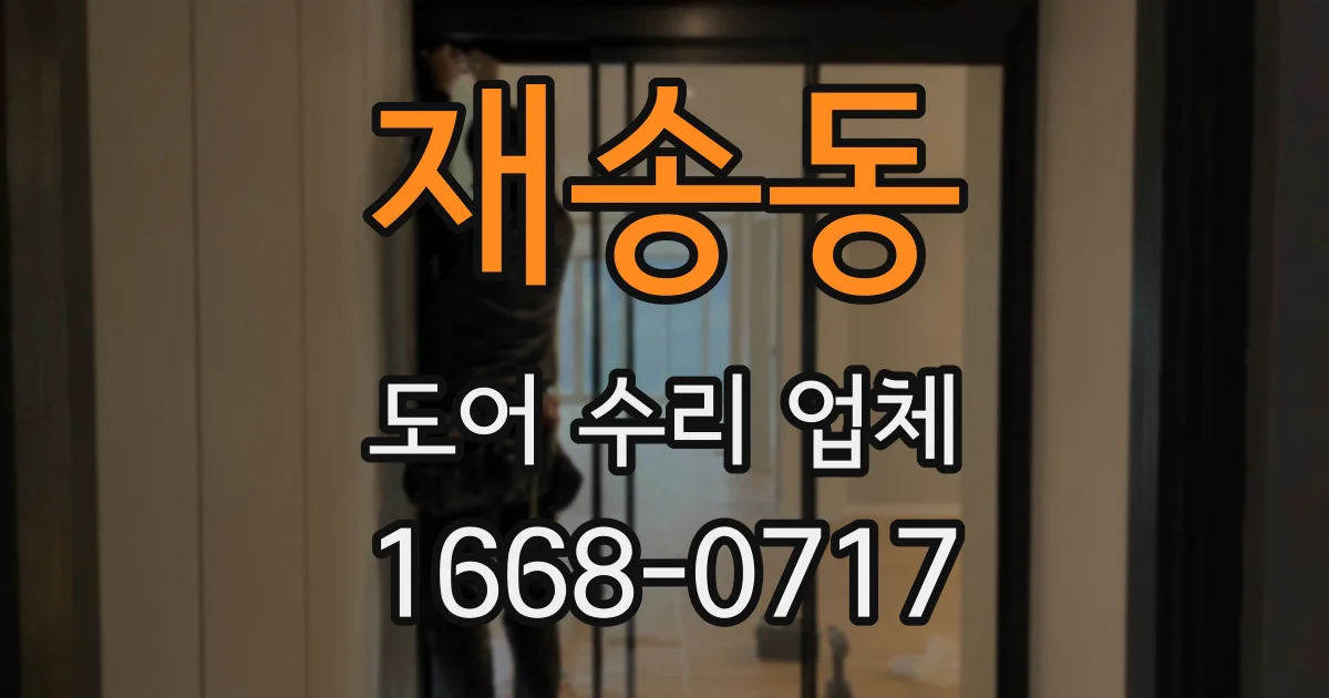 재송동 도어 수리 업체
