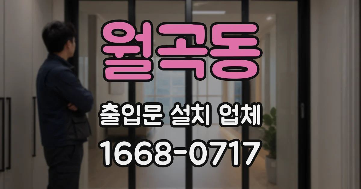 월곡동 출입문 설치 업체