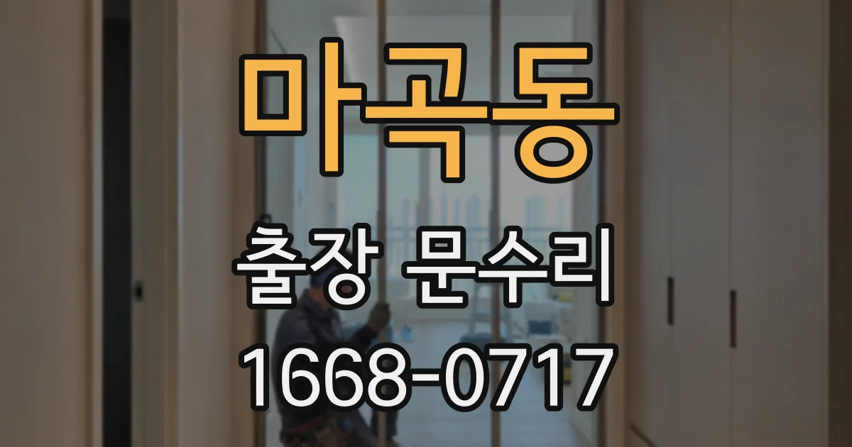 마곡동 출장 문수리