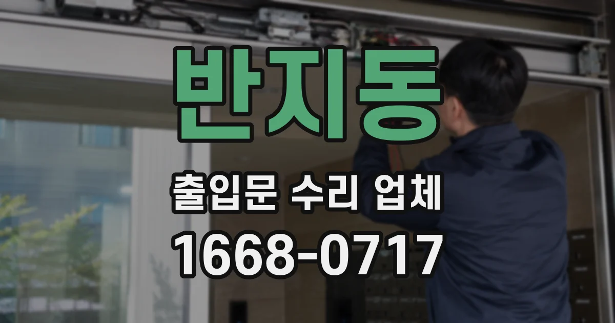 반지동 출입문 수리 업체