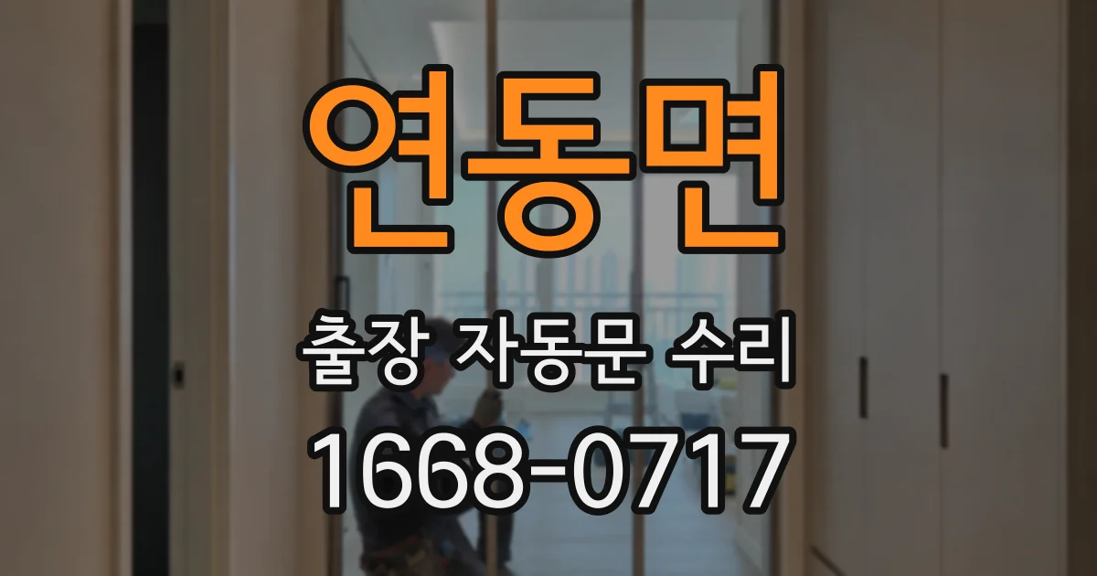 연동면 출장 자동문 수리