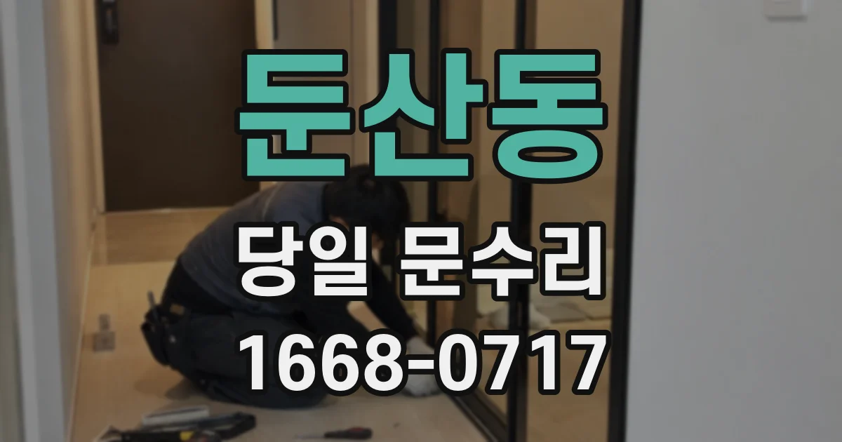 둔산동 당일 문수리