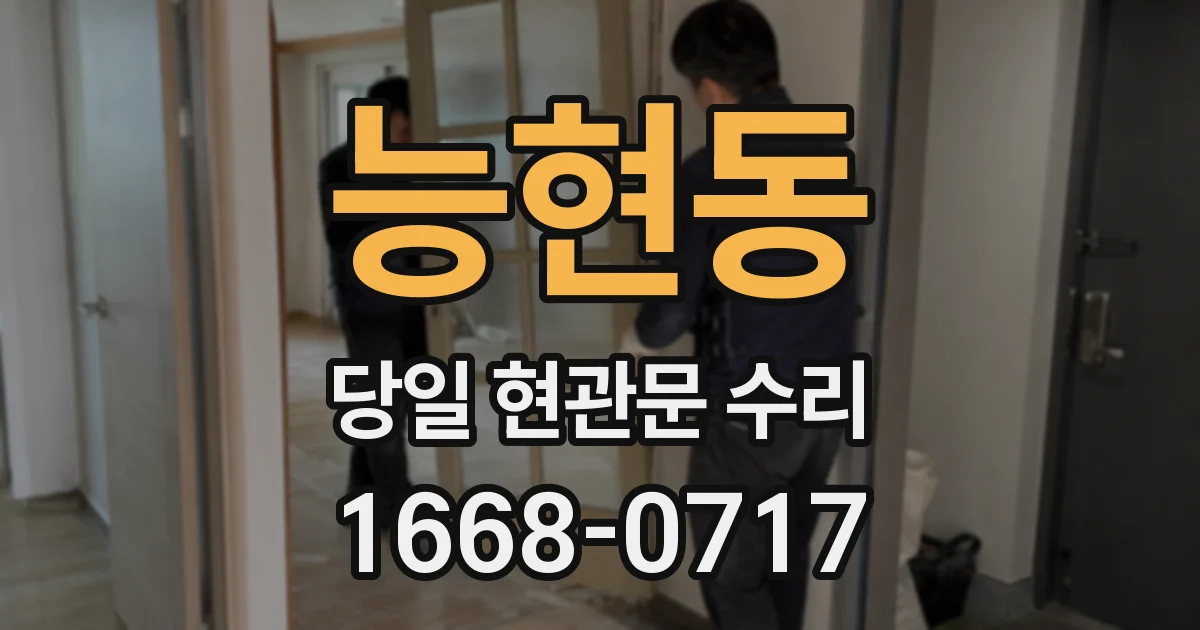 능현동 당일 현관문 수리