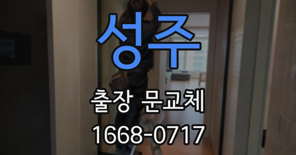 성주 출장 문교체