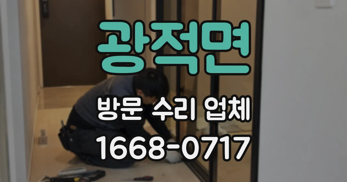 광적면 방문 수리 업체