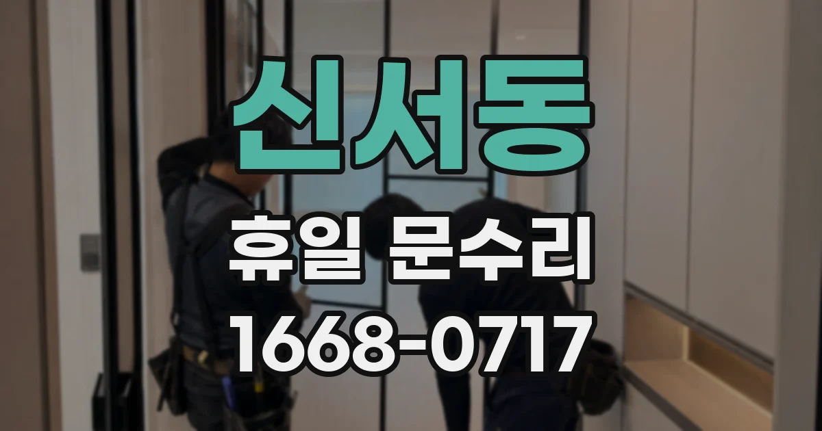 신서동 휴일 문수리