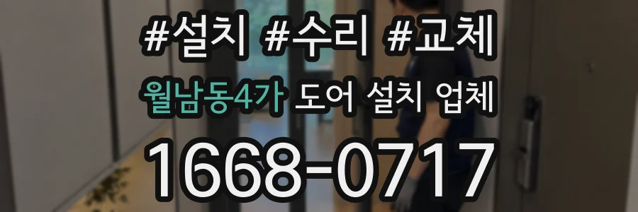 월남동4가 도어 설치 업체