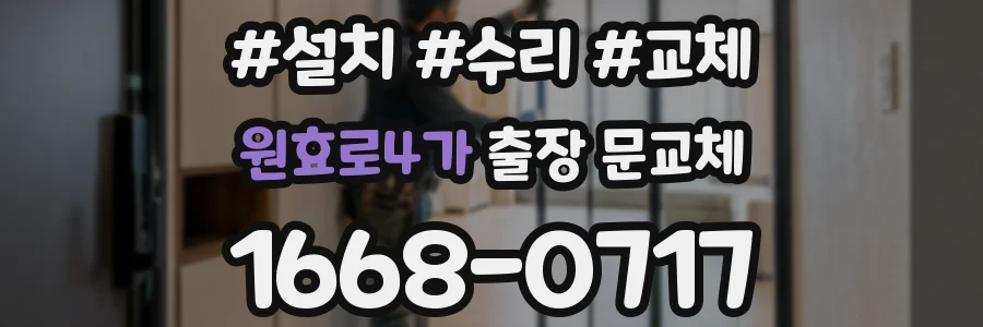 원효로4가 출장 문교체