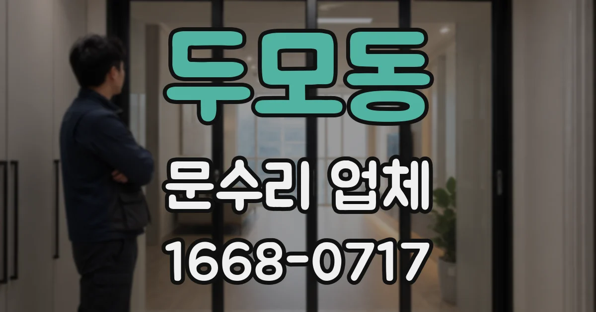 두모동 문수리 업체