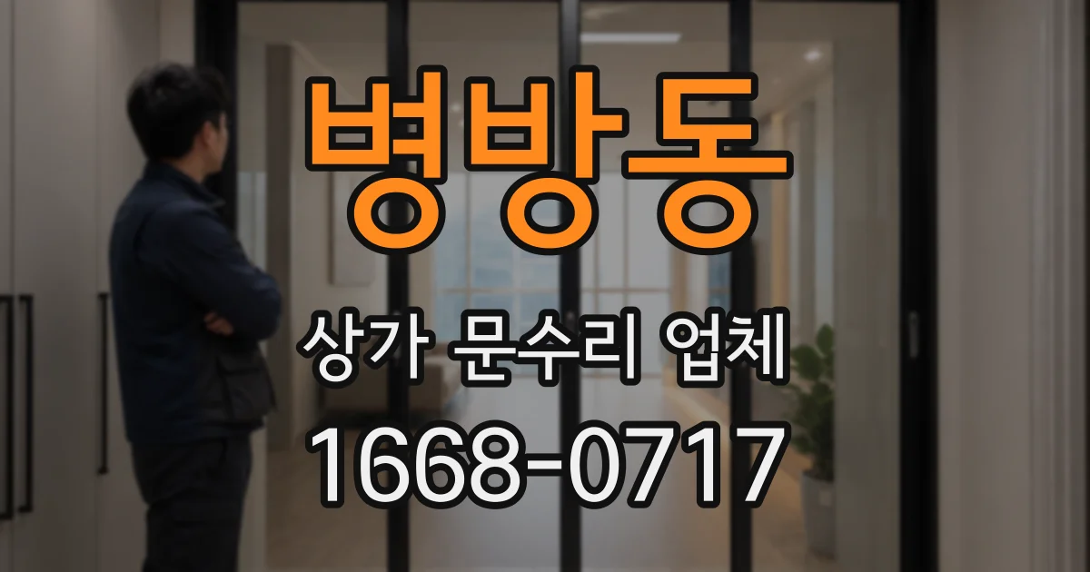 병방동 상가 문수리 업체