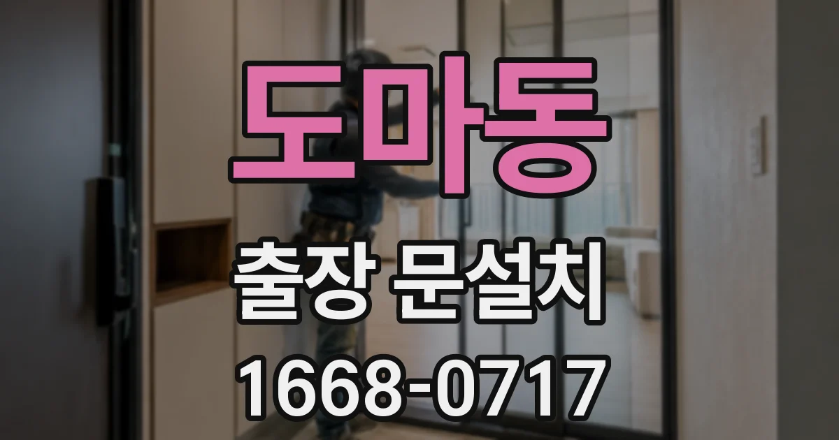 도마동 출장 문설치