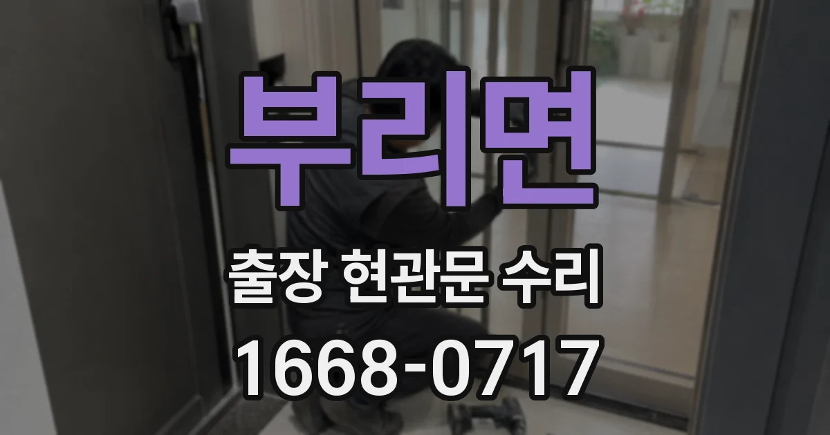 부리면 출장 현관문 수리