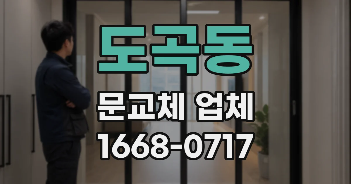 도곡동 문교체 업체