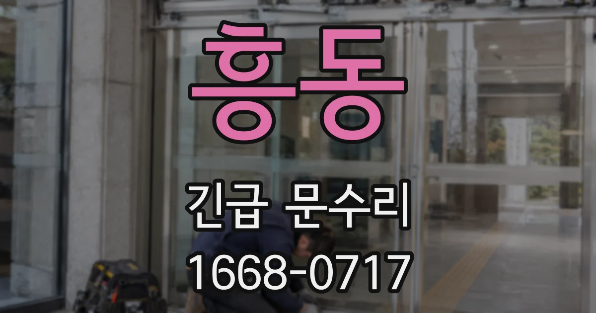 흥동 긴급 문수리