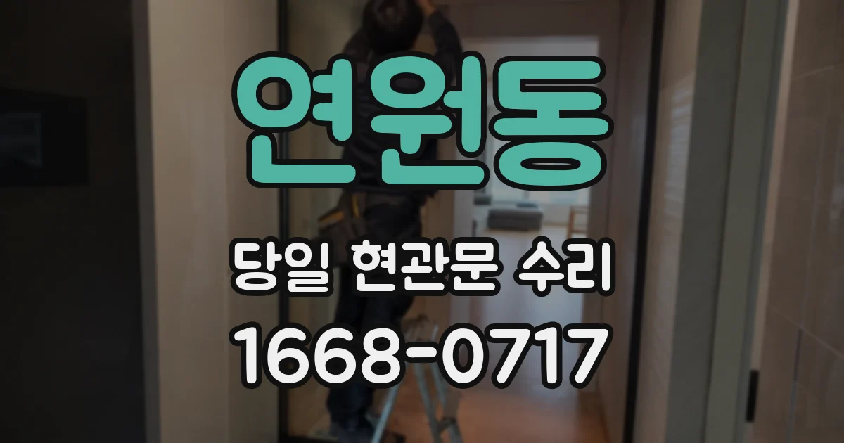 연원동 당일 현관문 수리