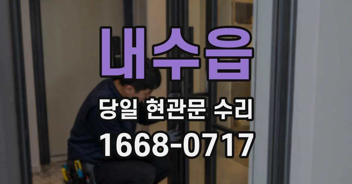내수읍 당일 현관문 수리