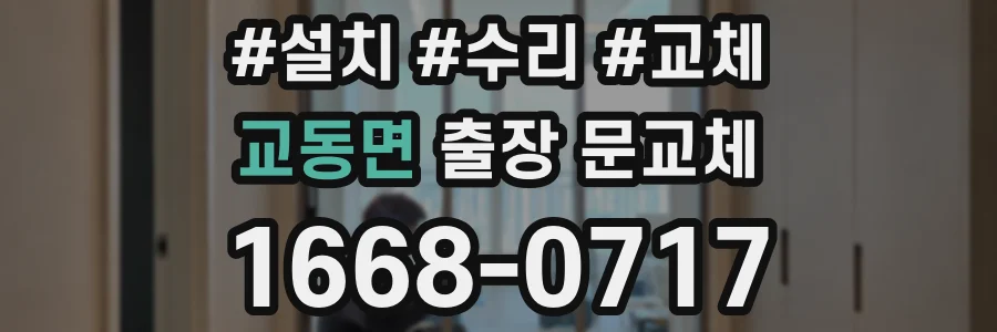 교동면 출장 문교체