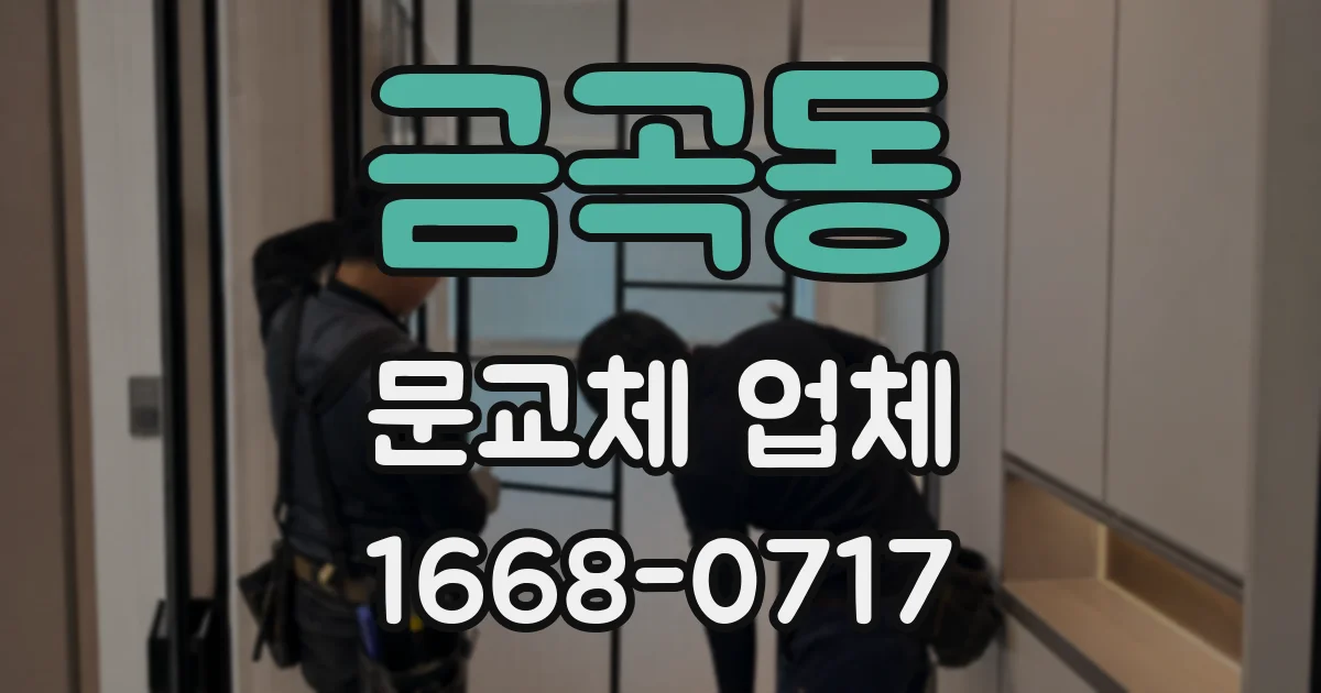 금곡동 문교체 업체