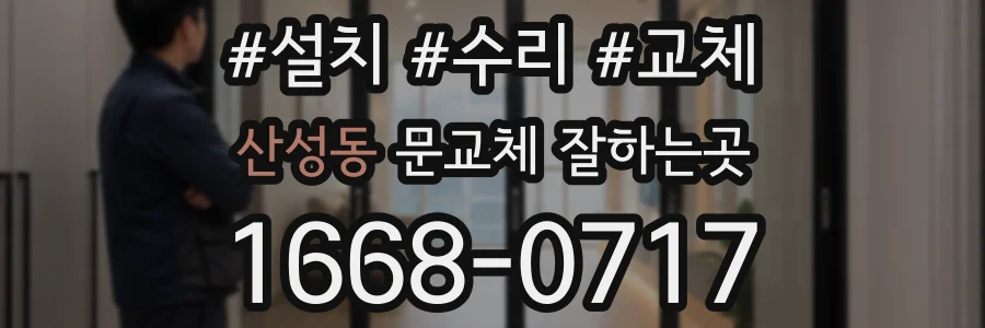 산성동 문교체 잘하는곳