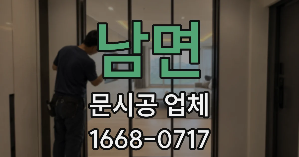 남면 문시공 업체