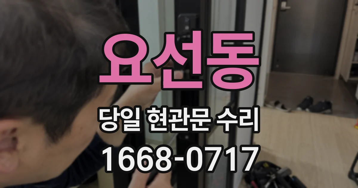 요선동 당일 현관문 수리
