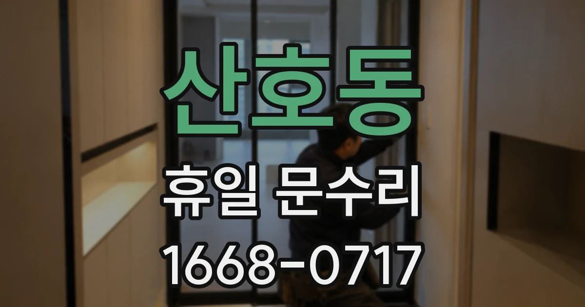 산호동 휴일 문수리