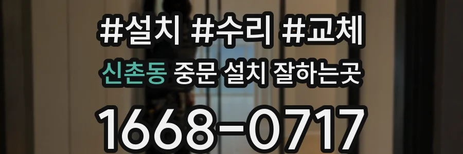 신촌동 중문 설치 잘하는곳