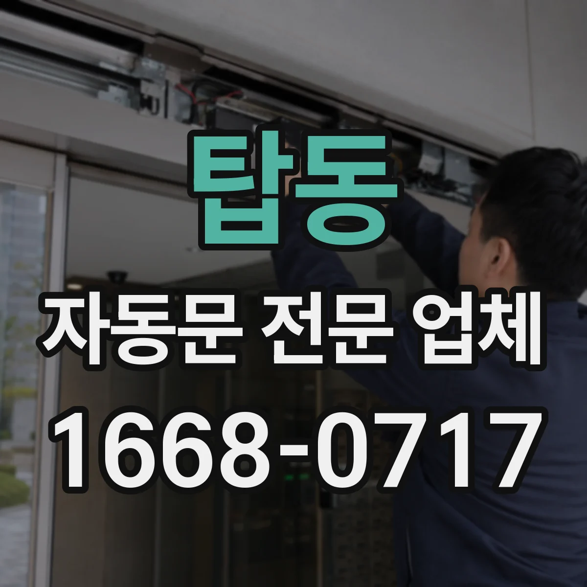 탑동 자동문 전문 업체