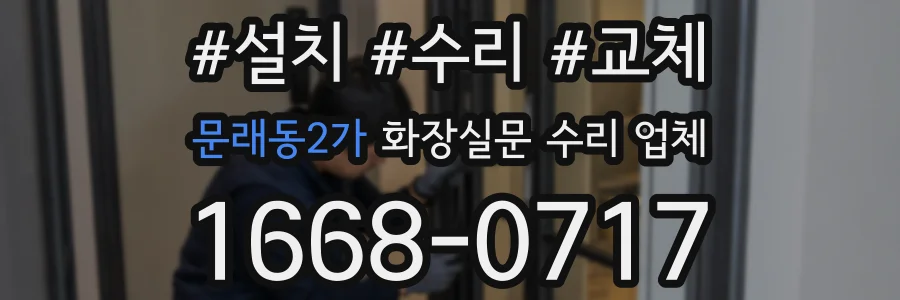문래동2가 화장실문 수리 업체