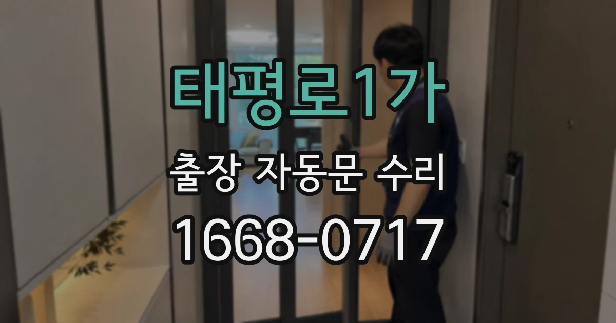 태평로1가 출장 자동문 수리
