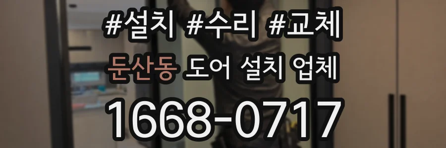 둔산동 도어 설치 업체