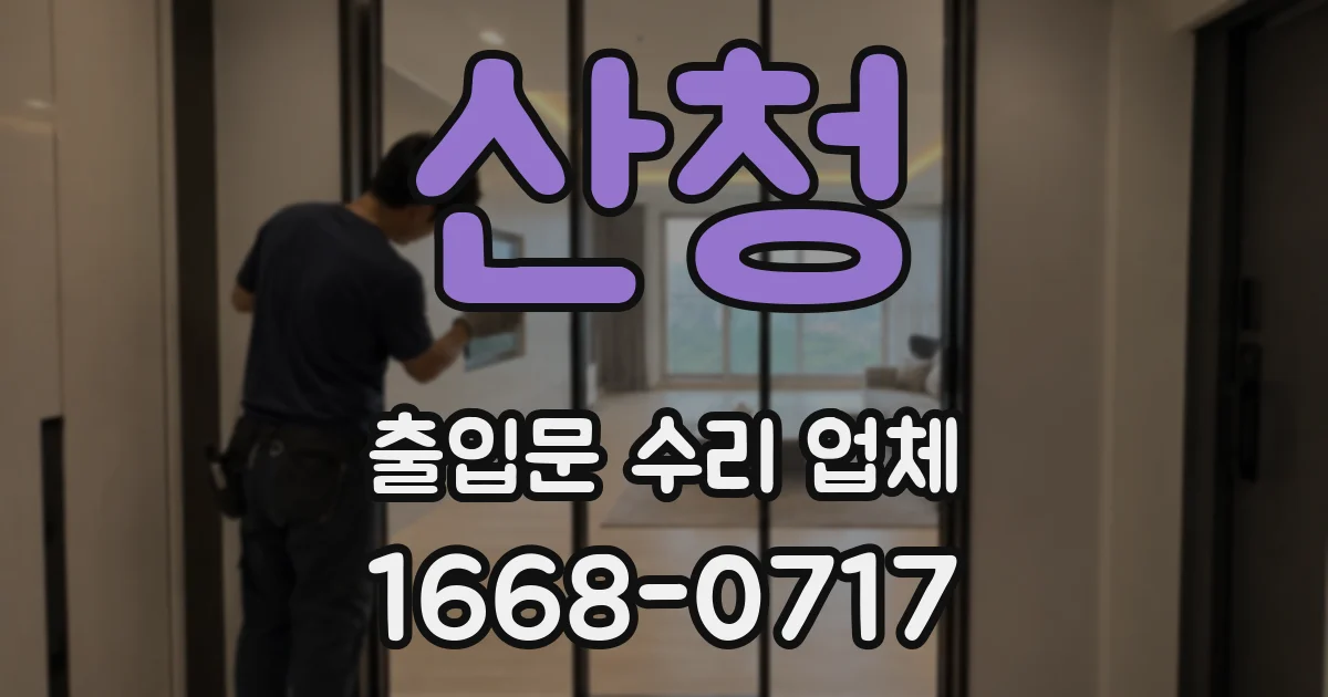 산청 출입문 수리 업체