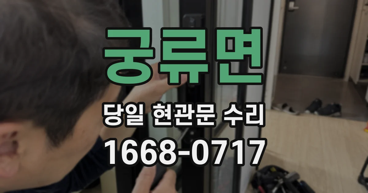 궁류면 당일 현관문 수리