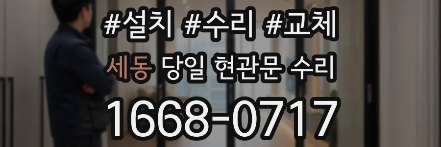 세동 당일 현관문 수리