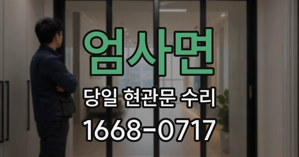 엄사면 당일 현관문 수리