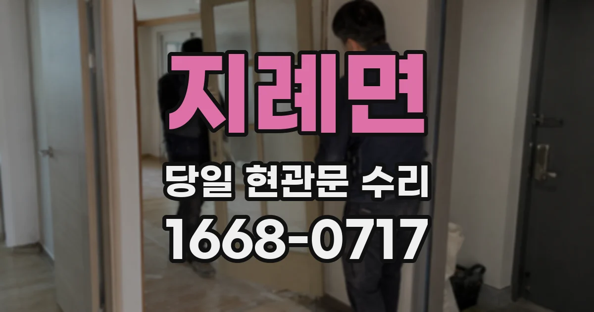 지례면 당일 현관문 수리