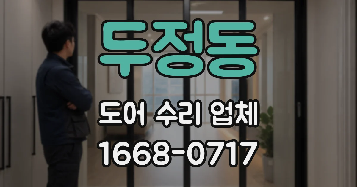 두정동 도어 수리 업체